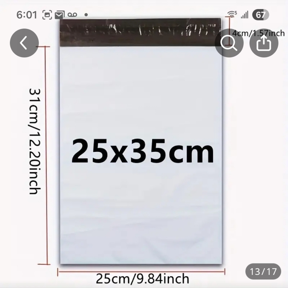 White Bundle Polymailers See Sizes Below Waterproof Tearproof 50 Qty (Cld B Copy - Picture 4 of 7